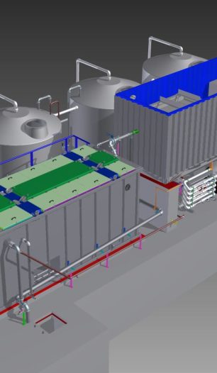 Prefabricated sewage treatment plant