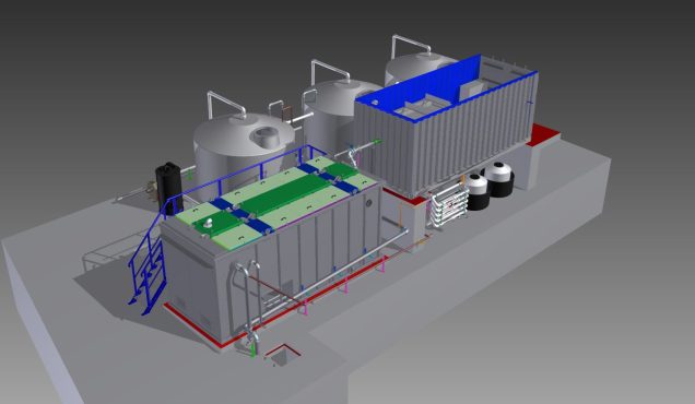 Prefabricated sewage treatment plant